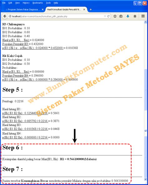 Source Code Sistem Pakar Dengan Metode Teorema Bayes Bunafit Komputer