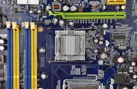 Blue Computer Motherboard Stock Image Image Of Binary 103617881