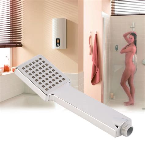 Durable Abs Stainless Steel Square Handheld Water Saving High Pressure