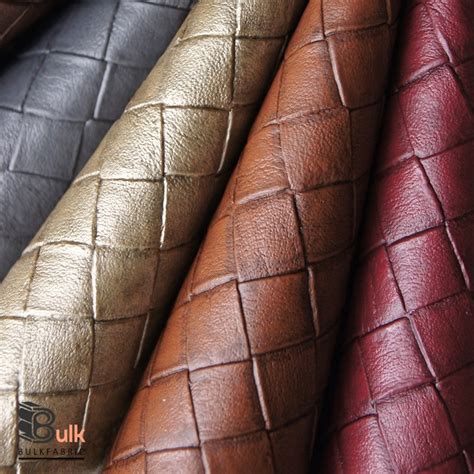 Basketweave Faux Leather Fabric Wholesale 25 Yards Roll | Free Shipping