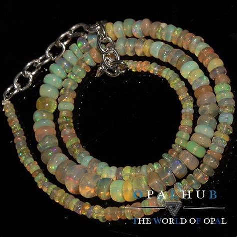 44 Cts 15 Natural Ethiopian Welo Fire Opal Smooth Rondelle Beads