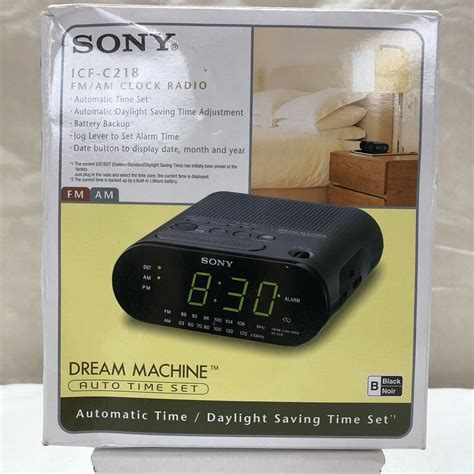 Sony Dream Machine Amfm Clock Radio Alarm Icf C218 Working 27242704602