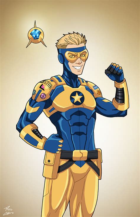 Booster Gold Teen Earth 27 Commission By Phil Cho On