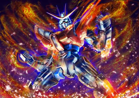 Burning Gundam Wallpaper