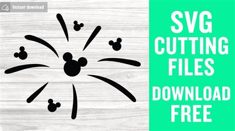 I recommend $1 per file, but will happily accept. Mickey Fireworks Svg Free Cutting Files for Cricut Instant ...