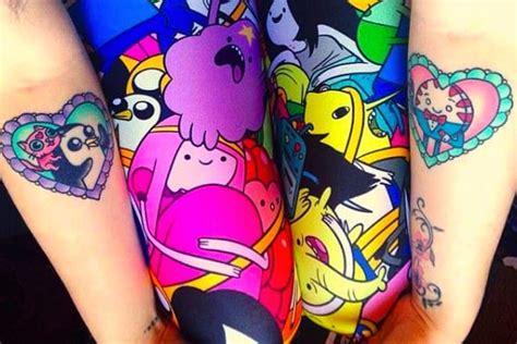 32 Adventure Time Tattoos Tattoodo Heart Tattoo Big Tattoo Tattoo Life Forearm Script