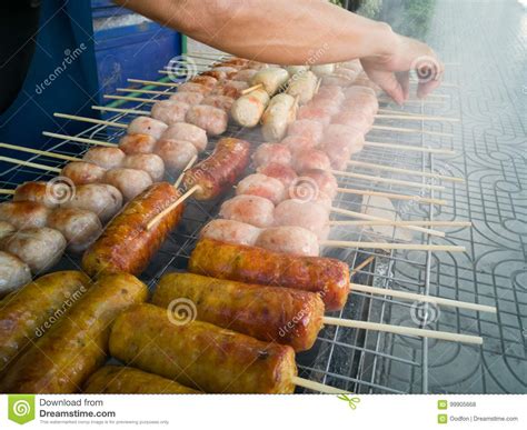 Street Food In Thailand Stock Photo Image Of Stall Stick 99905668