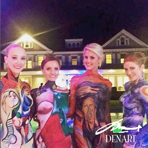 Private Party In The Hamptons Den Art Body Painting Studio