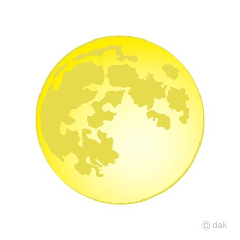 Yellow Full Moon Clipart