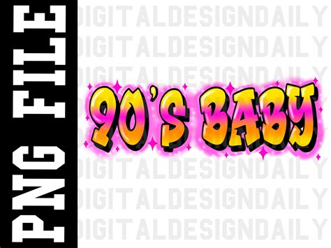 90s Baby Airbrush Effect Png 90s 2000s Y2k Style Picture Png Etsy India