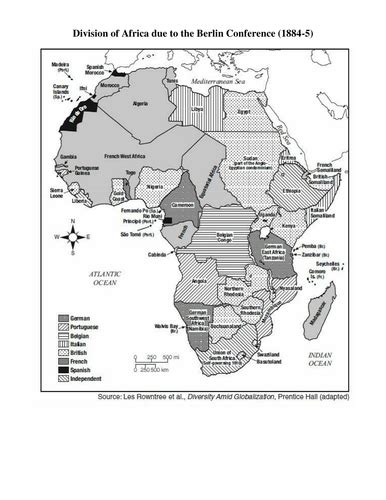 Map Of Africa After Berlin Conference Oconto County Plat Map