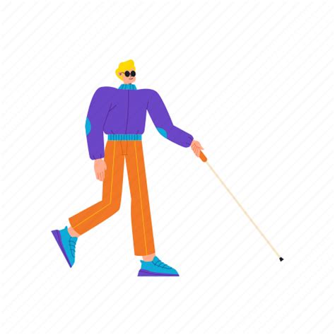 Blind Disability Walking Handicap Eye Vision Health Icon