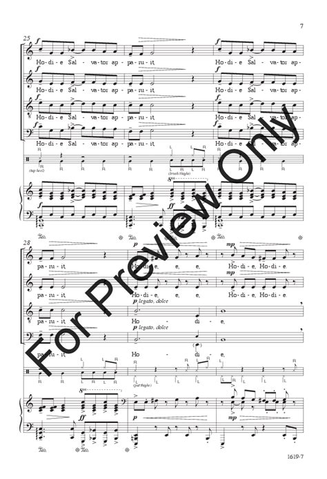 Hodie Satb By Jacob Narverud Jw Pepper Sheet Music