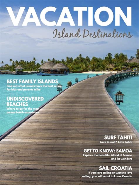 Vacation Magazine Layout Design By Jessica Somerton At