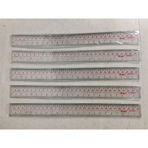 Plastic Ruler 12 Inches Sold Per Piece Shopee Philippines