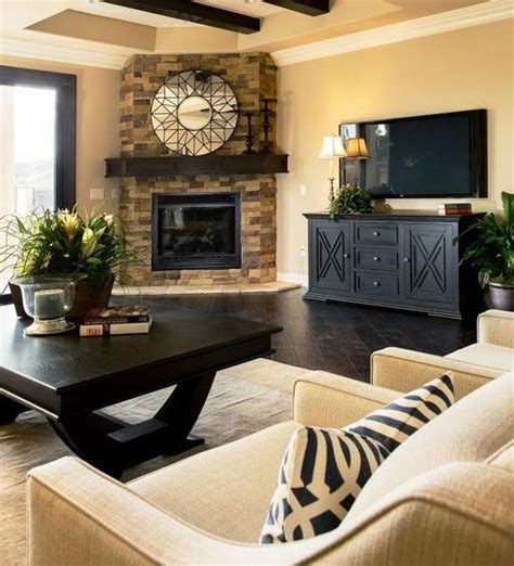 55 Inspiring Corner Fireplace Ideas In The Living Room Home Decor