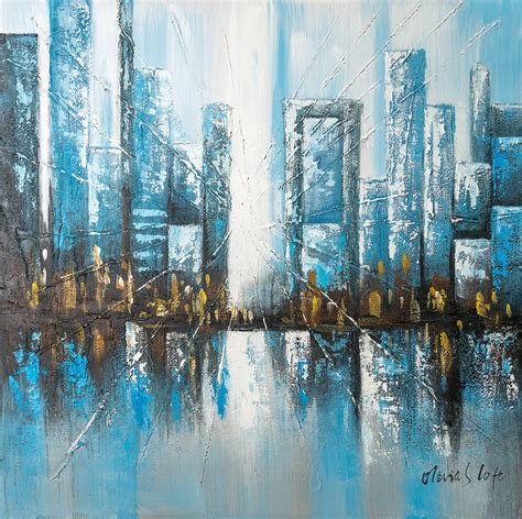 Abstract Cityscape Painting Painting Photos