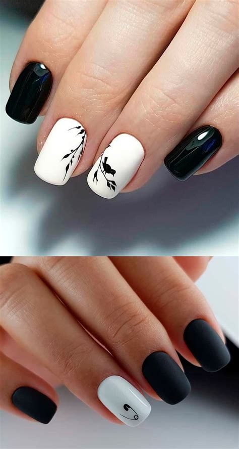 Black And White Manicure