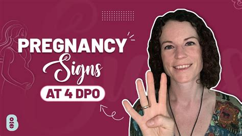 Pregnancy Signs At 4 Dpo Youtube