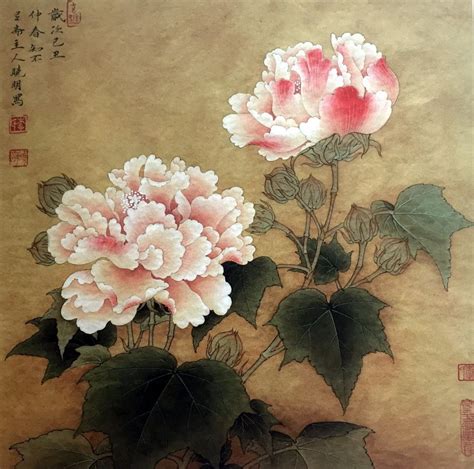 Song Dynasty Gongbi Painting And Sketches Inkston Chinese Art Painting Flower Painting