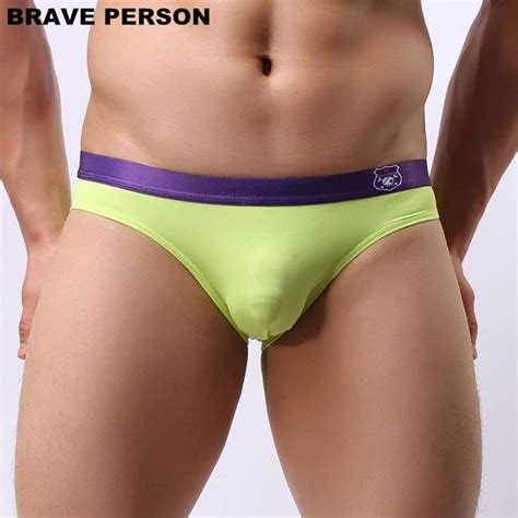 Brave Person Men Briefs Brand Sexy Underwear Briefs Low Waist