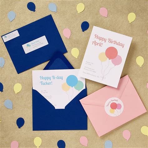 Design And Print Your Own Birthday Cards Use Avery Products And Free
