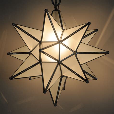 Glass Moravian Star Star Pendant Lighting Moravian Star Light Plug