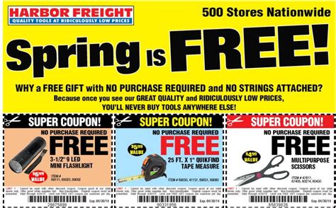 There is also a buy 3, get 3 free coupon that has been seen for the air fresheners. Harbor Freight: FREE Flashlight, Measuring Tape and ...