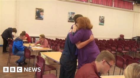 Gcses Pupils Delight For Results In Wales Bbc News
