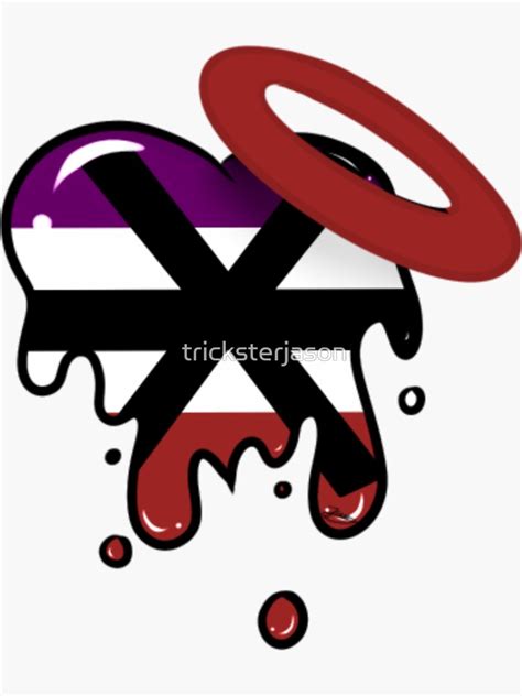 Melting Pride Flag Hearts Apothisexual Sticker For Sale By