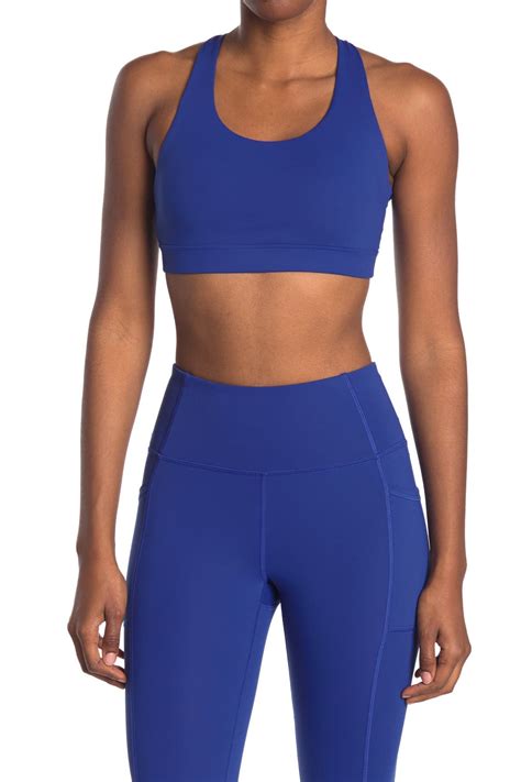 X By Gottex Active Racerback Sports Bra In Royal Blue Modesens
