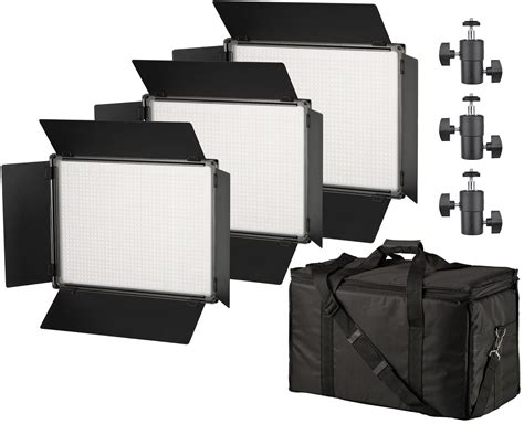 Bresser Bresser Sh 1200a Bi Color Led Panel Lights Set Of 3 Pieces