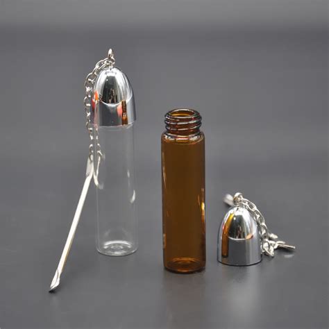 H72mm 57mm36mm Glass Bottle Snuff Dispenser Bullet Rocket Snorter