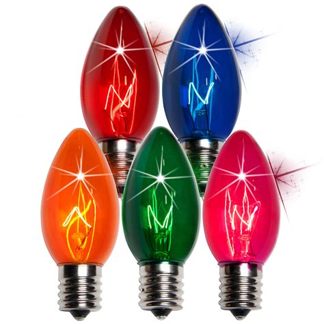 C9 Christmas Light Bulb C9 Twinkle Multicolor Christmas Light Bulbs