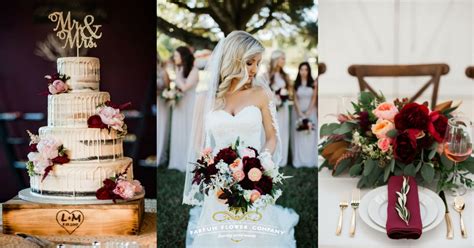 Burgundy is one of our favorite wedding colors. 20 CHARMING IDEAS FOR A BURGUNDY/BLUSH WEDDING Gamos stolismos