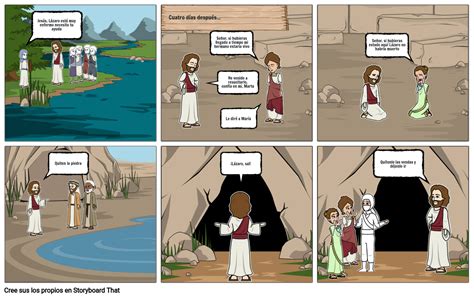 La resurrección de Lázaro Storyboard by e ed ec