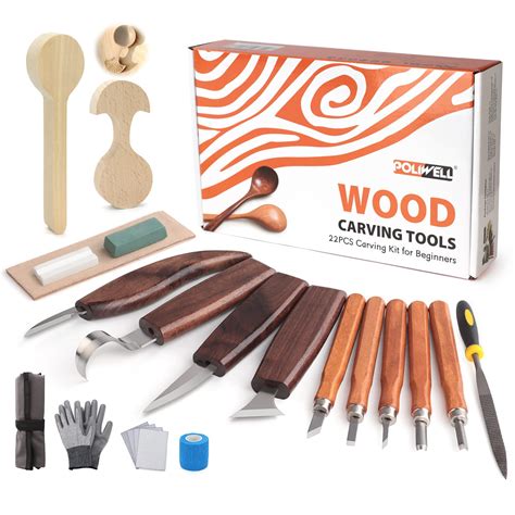 Buy Wood Carving Kit 22pcs Wood Carving Tools Hand Carving Set With