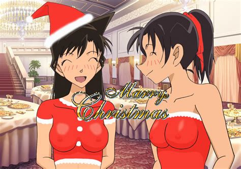 Rule 34 Christmas Detective Conan Kazuha Toyama Pointy Chin Ran Mouri Tagme 1204023