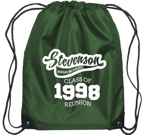 Class Reunion Bags 75 Etsy Custom Drawstring Bags Class Reunion