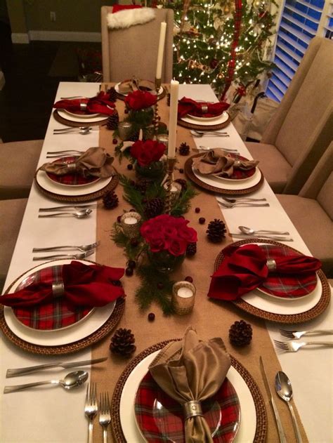 These restaurants are offering extensive and thoughtful takeout menus on christmas eve what: Christmas Eve dinner at my house . Table setting, traditional, preppy, tar… | Christmas dining ...