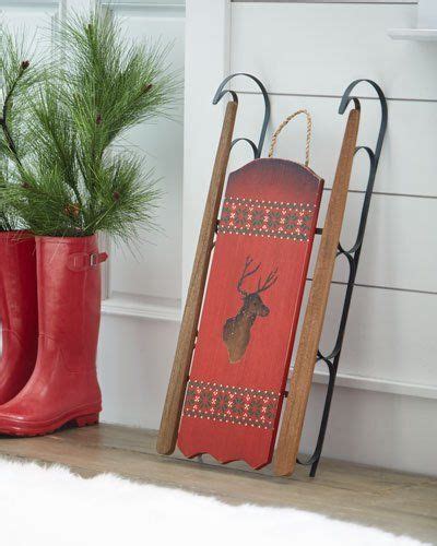 Wall Hanging Sled Decor Sled Decor Christmas Wooden Signs Decor