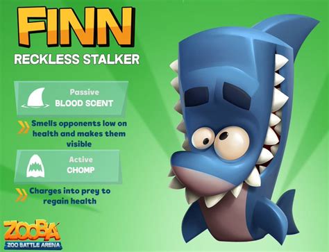 Hello zoobsters and welcome to the zooba wiki, the database and community about this fun, exciting and challenging mobile game developed by wildlife. Finn | Wiki Zooba | Fandom