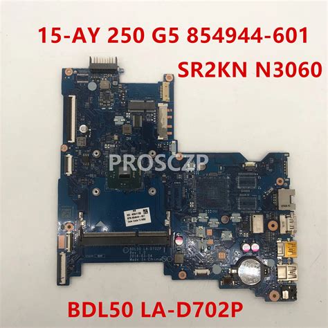 For Hp 250 G5 854944 001 854944 601 Motherboard With Sr2kn N3060 Cpu