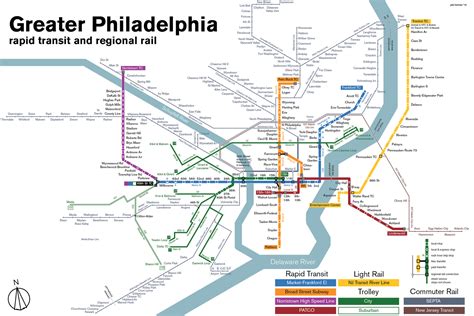 Philadelphia Subway Map Stations