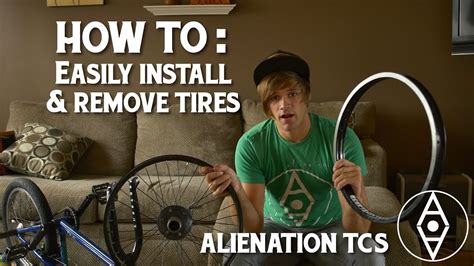 How To Put Ontake Off Bmx Tires With No Tools Youtube