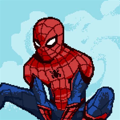 Spider Man Pixel Art Spiderman Pixel Art Pixel Art Templates Minecraft Pixel Art Kulturaupice