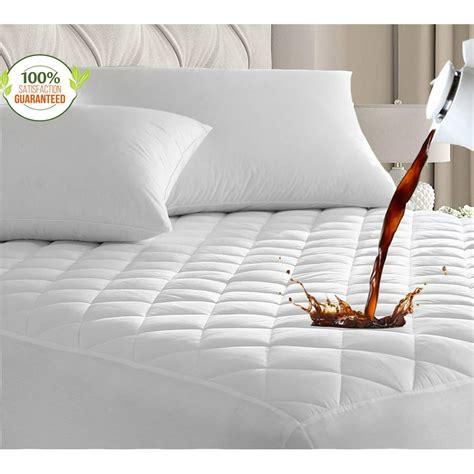smyrna queen size mattress protector deep pocket waterproof quilted cover pad soft and