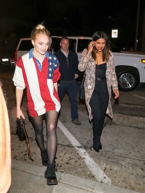 Priyanka Chopra And Sophie Turner Do Girls Night Out Style Two Ways In