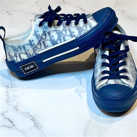 Dior Shoes Christian Dior B23 Dior Oblique Low Blue Sneaker Poshmark