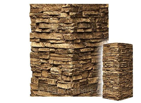 Colorado Dry Stack Stone Column Wrap Medium Dry Stack Stone